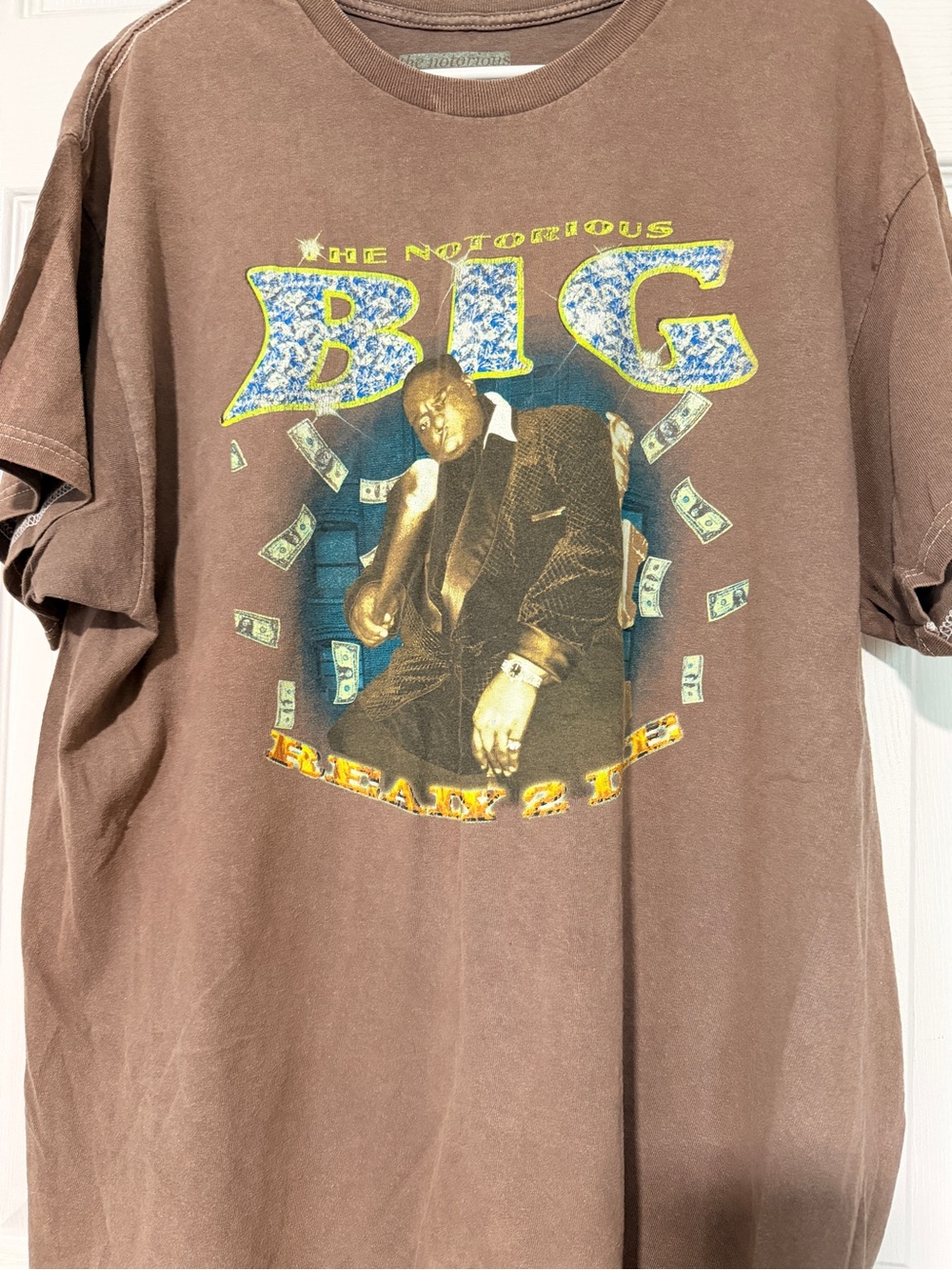 The Notorious B.I.G. Brown Graphic Tee - Men’s Band Shirt